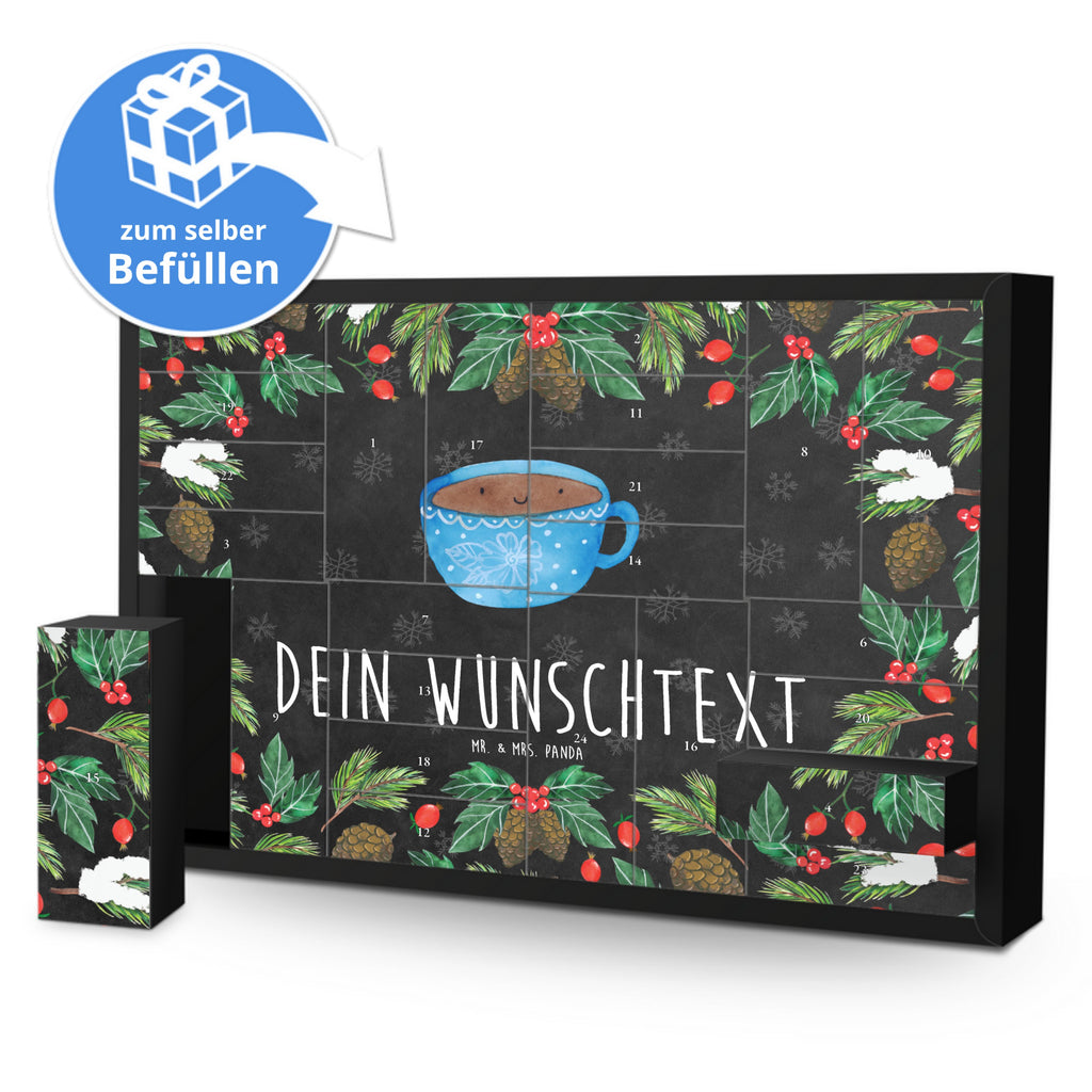 Personalisierter Befüllbarer Adventskalender Kaffee Tasse Befüllbarer Adventskalender, Adventskalender zum selbst befüllen, Tiermotive, Gute Laune, lustige Sprüche, Tiere, Kaffee, Tasse, Liebe, Geschmack, Genuss, Glücklich