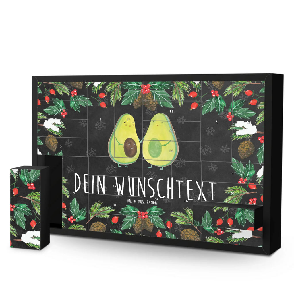 Personalisierter Befüllbarer Adventskalender Avocado Pärchen Befüllbarer Adventskalender, Adventskalender zum selbst befüllen, Avocado, Veggie, Vegan, Gesund, Avocuddle, Liebe, Schwangerschaft, Familie, Babyshower, Babyparty, Hochzeit, Kinder, Avocados, Geburt