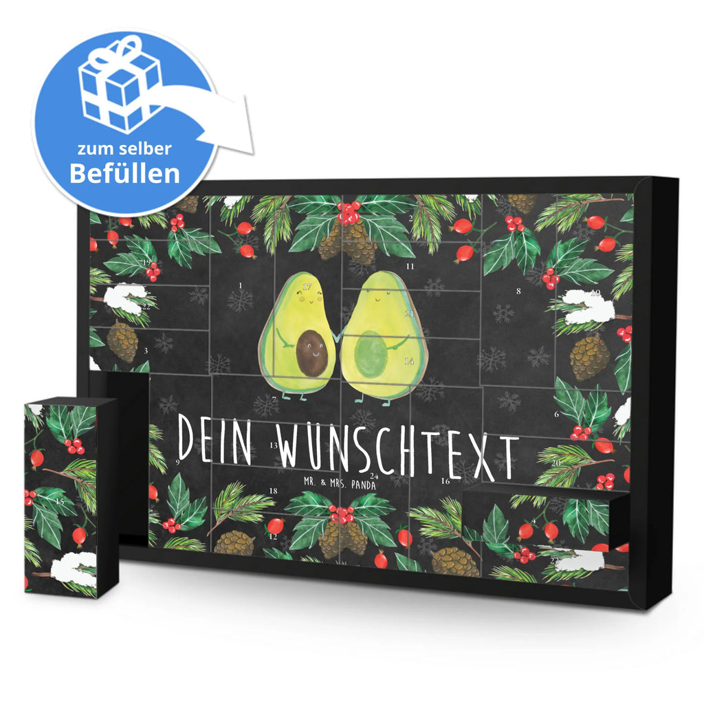 Personalisierter Befüllbarer Adventskalender Avocado Pärchen Befüllbarer Adventskalender, Adventskalender zum selbst befüllen, Avocado, Veggie, Vegan, Gesund, Avocuddle, Liebe, Schwangerschaft, Familie, Babyshower, Babyparty, Hochzeit, Kinder, Avocados, Geburt