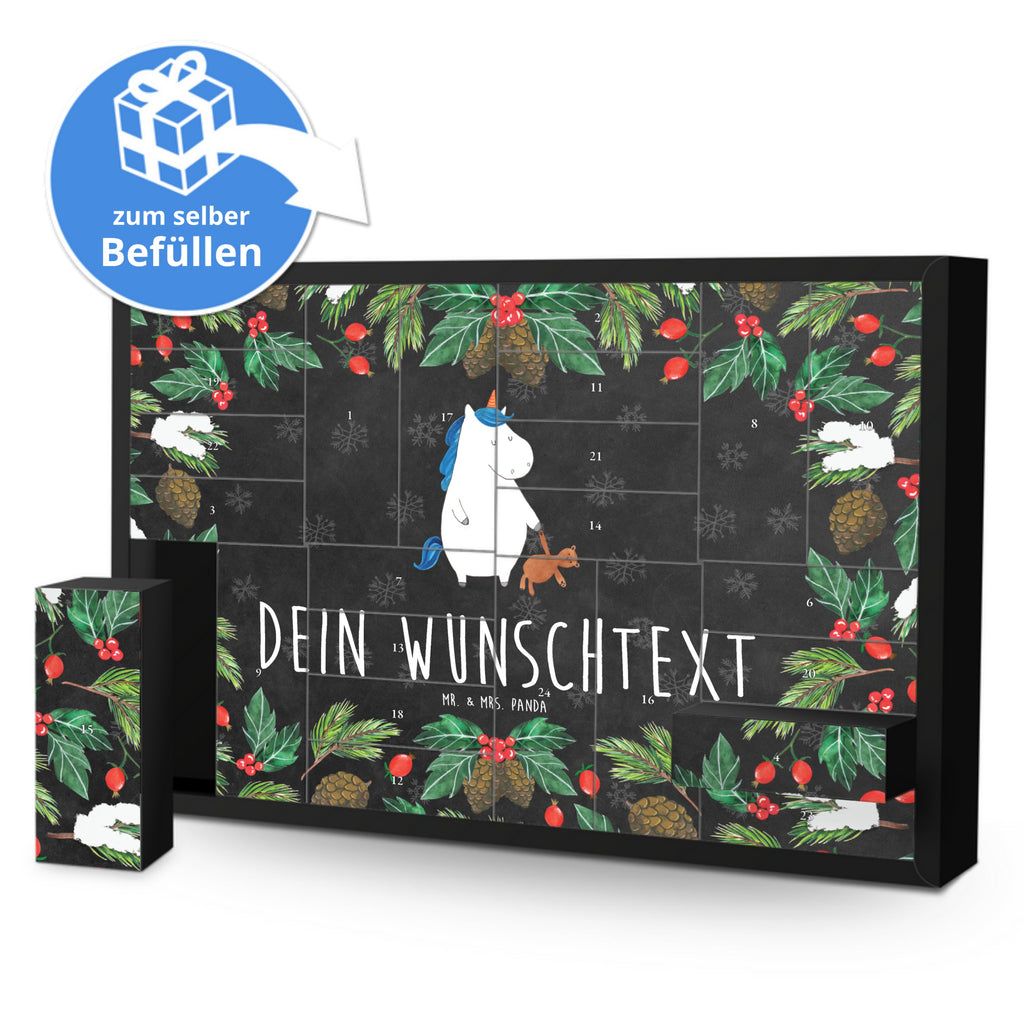 Personalisierter Befüllbarer Adventskalender Einhorn Teddy Befüllbarer Adventskalender, Adventskalender zum selbst befüllen, Einhorn, Einhörner, Einhorn Deko, Pegasus, Unicorn, schlafen, gute Nacht, Single, Bett, Träumen, Freundin, Singleleben