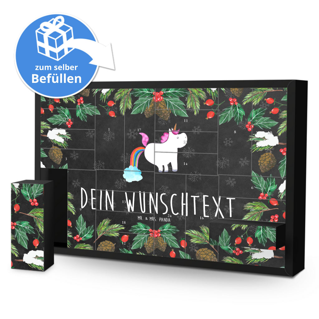 Personalisierter Befüllbarer Adventskalender Einhorn Pupsen Befüllbarer Adventskalender, Adventskalender zum selbst befüllen, Einhorn, Einhörner, Einhorn Deko, Pegasus, Unicorn, Pups, Regenbogen, Glitzer, Einhornpower, Erwachsenwerden, Spaß, lustig, Freundin