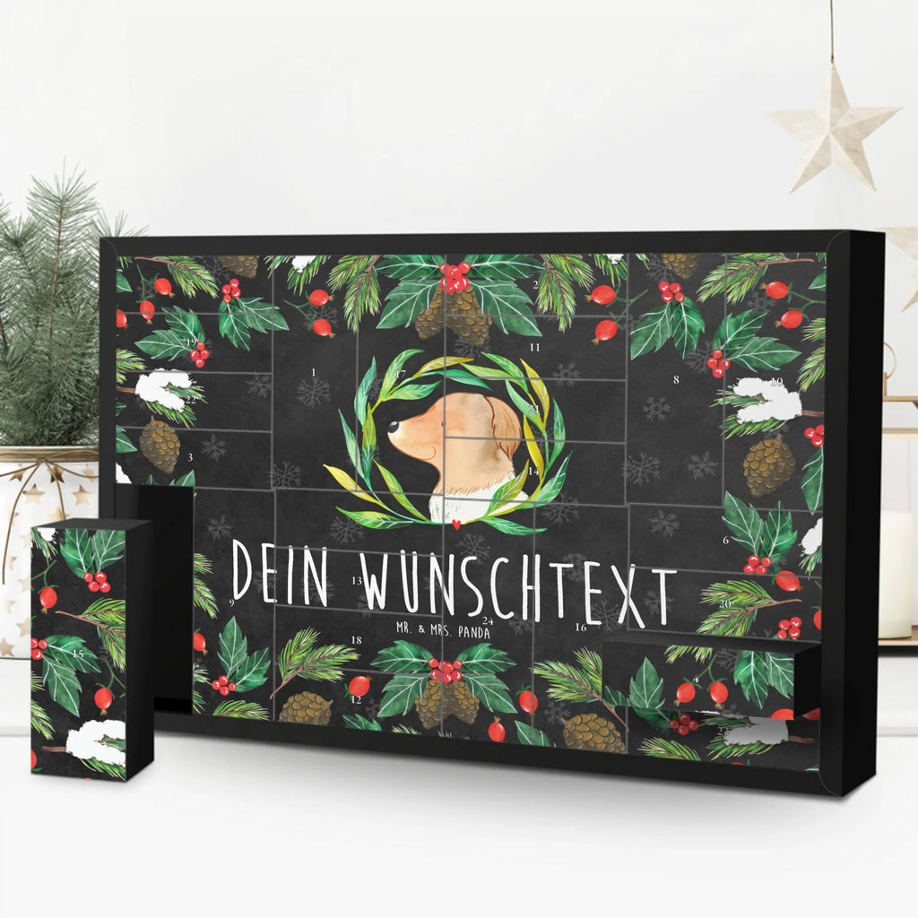 Personalisierter Befüllbarer Adventskalender Hund Blumen Befüllbarer Adventskalender, Adventskalender zum selbst befüllen, Hund, Hundemotiv, Haustier, Hunderasse, Tierliebhaber, Hundebesitzer, Sprüche, Ranke, Therapie, Selbsttherapie, Hundeliebe, Hundeglück, Hunde