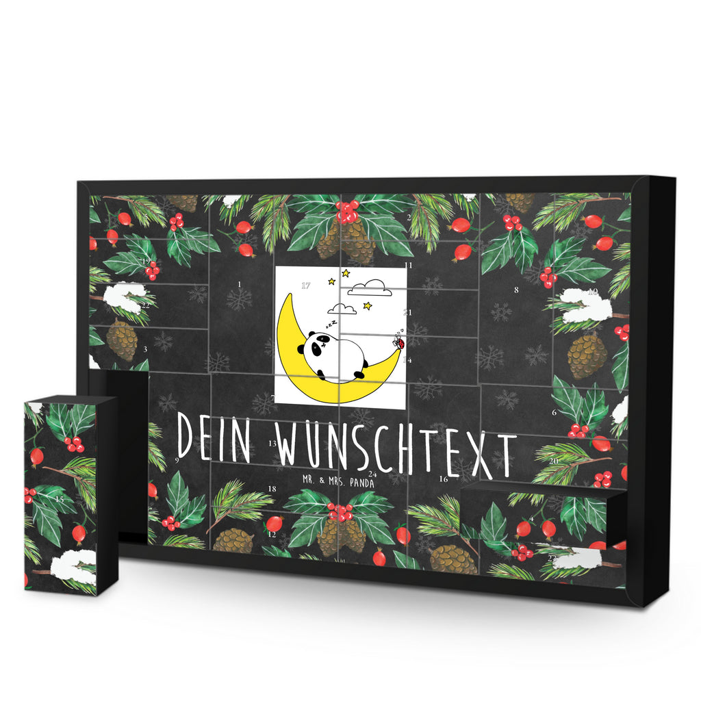 Personalisierter Befüllbarer Adventskalender Panda Easy Befüllbarer Adventskalender, Adventskalender zum selbst befüllen