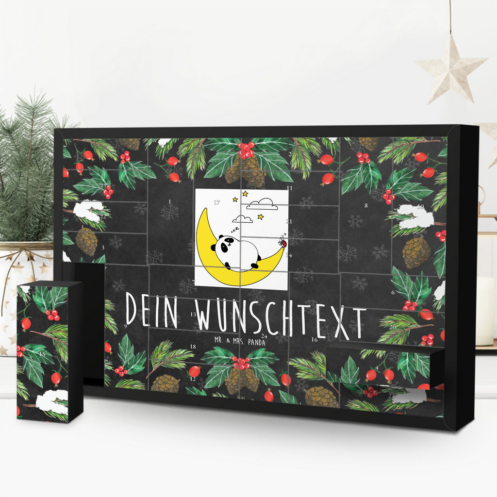 Personalisierter Befüllbarer Adventskalender Panda Easy Befüllbarer Adventskalender, Adventskalender zum selbst befüllen