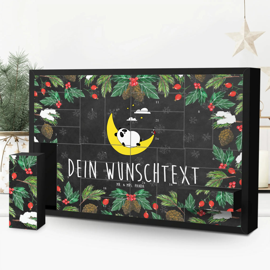 Personalisierter Befüllbarer Adventskalender Panda Easy Befüllbarer Adventskalender, Adventskalender zum selbst befüllen