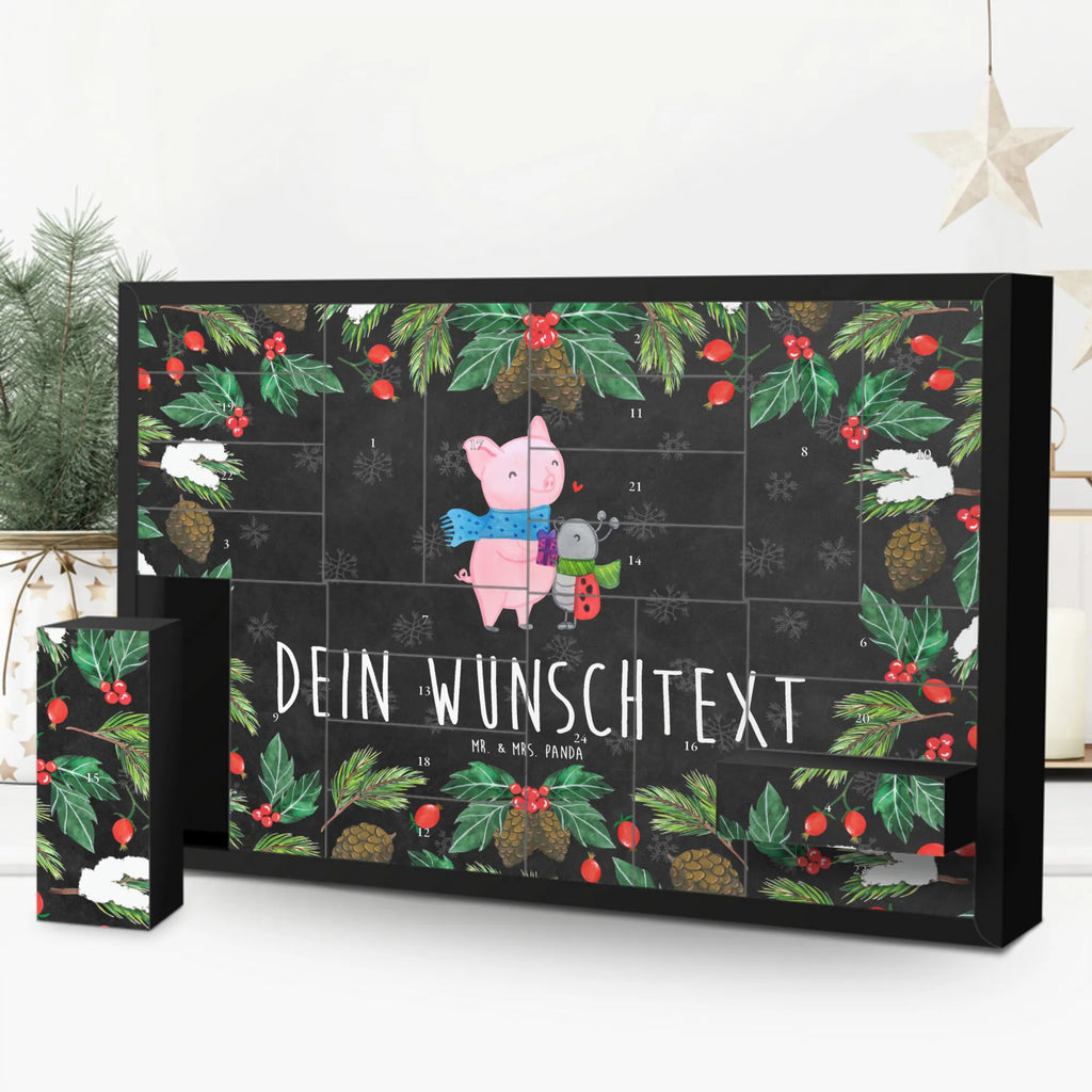 Personalisierter Befüllbarer Adventskalender Glühschwein Smörle Befüllbarer Adventskalender, Adventskalender zum selbst befüllen, Winter, Weihnachten, Weihnachtsdeko, Nikolaus, Advent, Heiligabend, Wintermotiv, Handgezeichnetes Glühschwein, Kreatives Glühschwein Design, Winterlicher Glühwein Spruch, Glühwein Liebhaber Geschenk, Herzliches Marienkäfer Motiv, Marienkäfer in Winterkleidung, Glühwein ist köstlich Spruch, Smörle der stolze Marienkäfer, Süßer Marienkäfer gibt Geschenk, Romantische Geschenkidee Glühwein