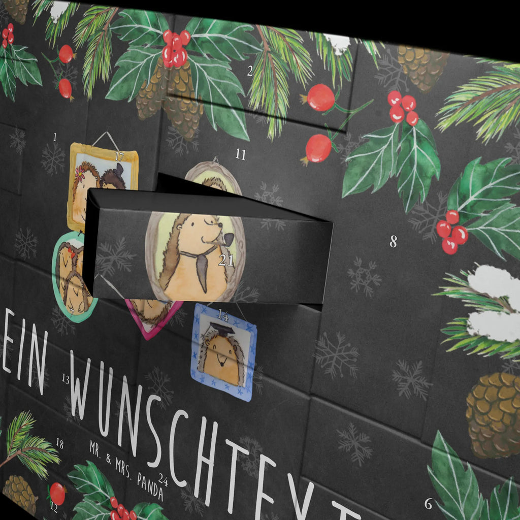 Personalisierter Befüllbarer Adventskalender Igel Familie Befüllbarer Adventskalender, Adventskalender zum selbst befüllen, Familie, Vatertag, Muttertag, Bruder, Schwester, Mama, Papa, Oma, Opa, Liebe, Igel, Bilder, Zusammenhalt, Glück