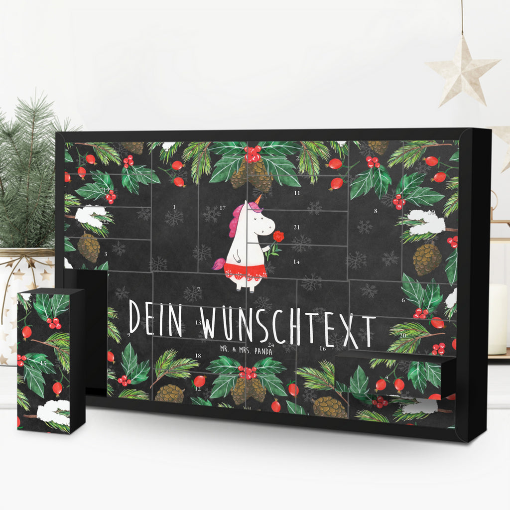 Personalisierter Befüllbarer Adventskalender Einhorn Dame Befüllbarer Adventskalender, Adventskalender zum selbst befüllen, Einhorn, Einhörner, Einhorn Deko, Pegasus, Unicorn, Dame, Lady, feine Dame, Freundin, Frau, Bachelor, Bachelorette, Abfuhr, Schluss machen, Trennung