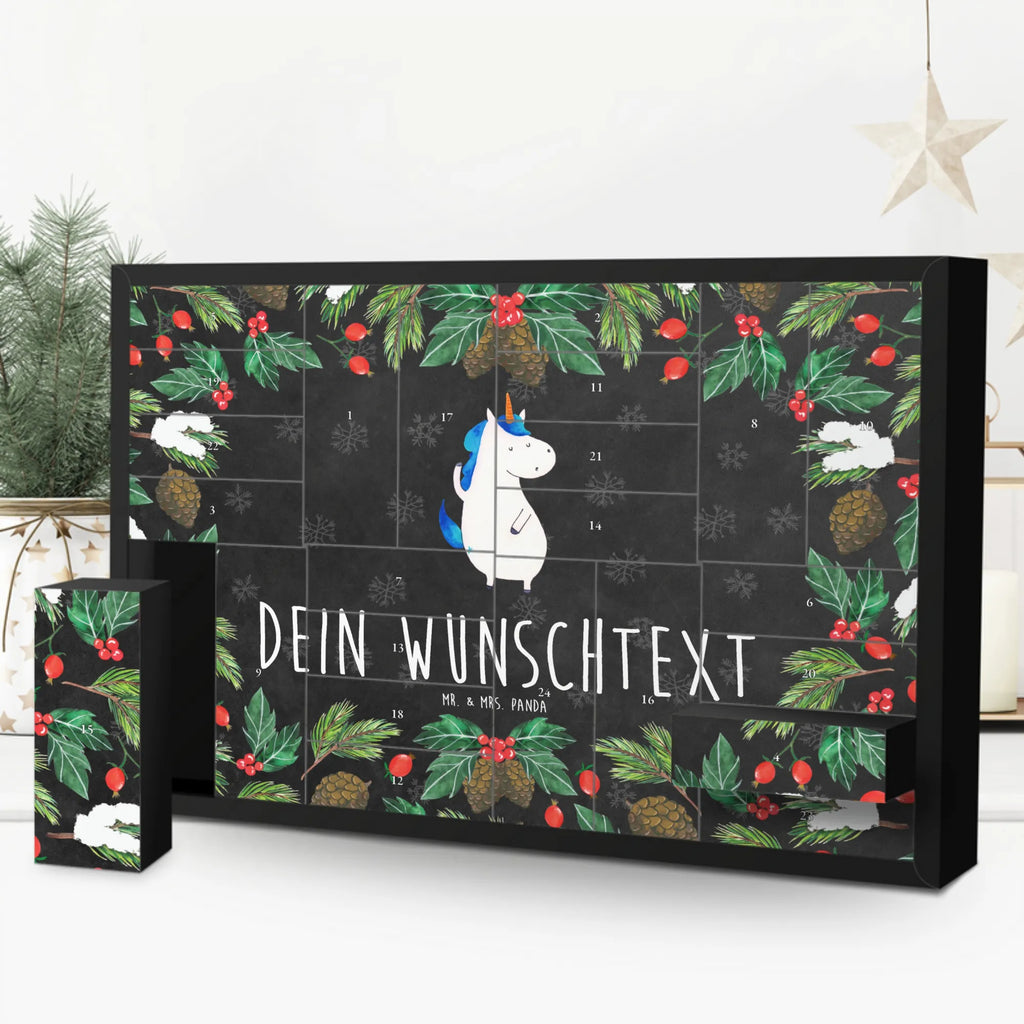 Personalisierter Befüllbarer Adventskalender Einhorn Mann Befüllbarer Adventskalender, Adventskalender zum selbst befüllen, Einhorn, Einhörner, Einhorn Deko, Unicorn, cool, Mann, Freundin, Familie, bester Freund, BFF, Party, hübsch, beste