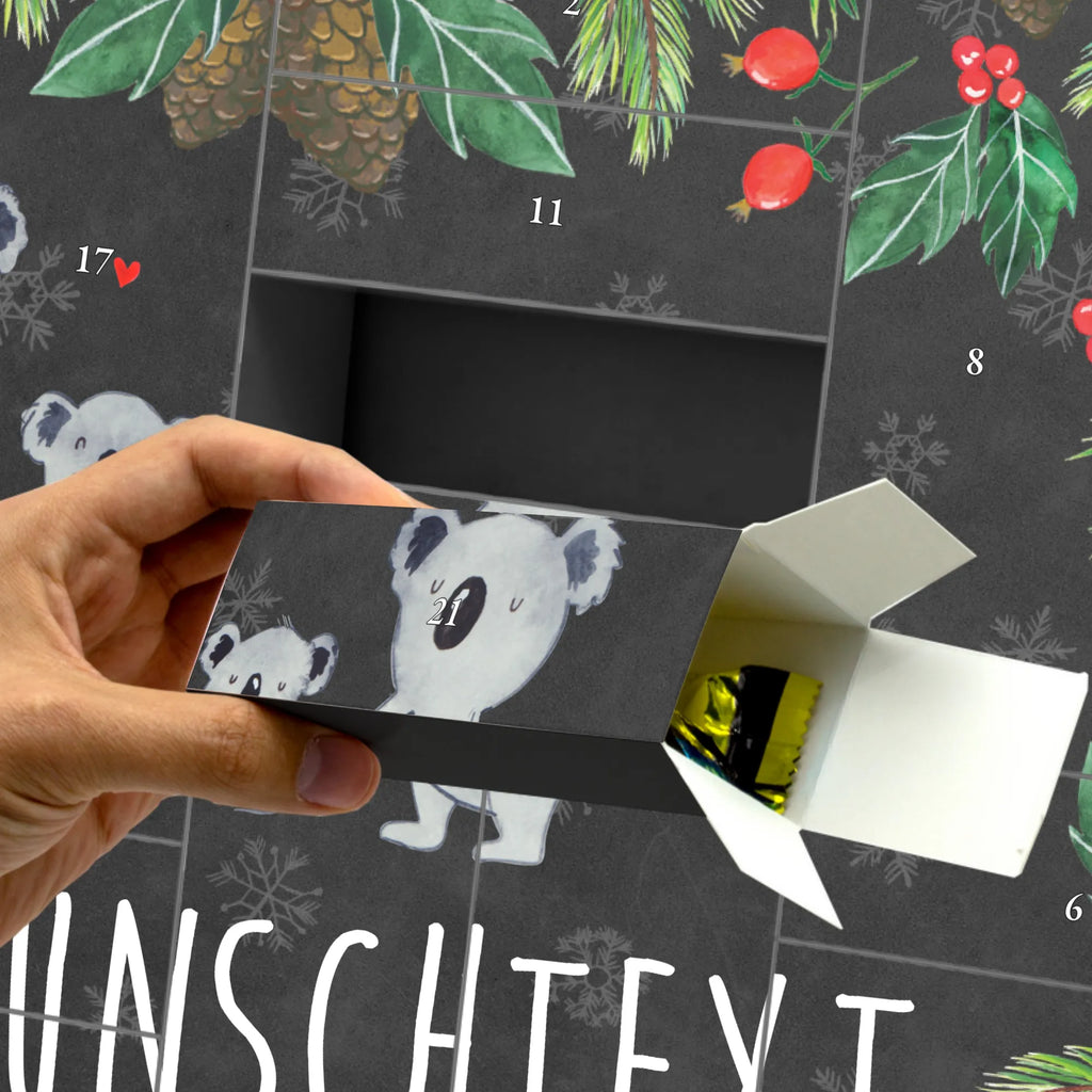 Personalisierter Befüllbarer Adventskalender Koala Familie zwei Befüllbarer Adventskalender, Adventskalender zum selbst befüllen, Familie, Vatertag, Muttertag, Bruder, Schwester, Mama, Papa, Oma, Opa, Koala, Koalabär, beste Familie, Familienzeit, Familienleben, Koalafamilie, Lieblingsfamilie