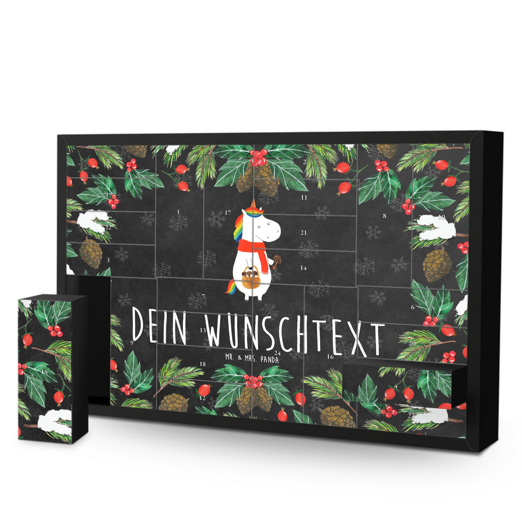 Personalisierter Befüllbarer Adventskalender Einhorn Pilz Befüllbarer Adventskalender, Adventskalender zum selbst befüllen, Einhorn, Einhörner, Einhorn Deko, Pegasus, Unicorn, Pilze, Pilzsammler, Motivation, Spruch, Liebeskummer