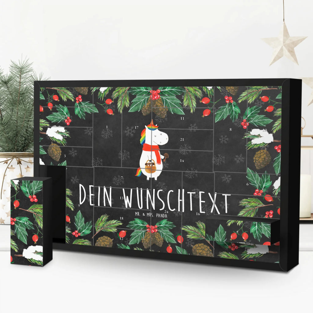 Personalisierter Befüllbarer Adventskalender Einhorn Pilz Befüllbarer Adventskalender, Adventskalender zum selbst befüllen, Einhorn, Einhörner, Einhorn Deko, Unicorn, Pilze, Pilzsammler, Motivation, Spruch, Liebeskummer