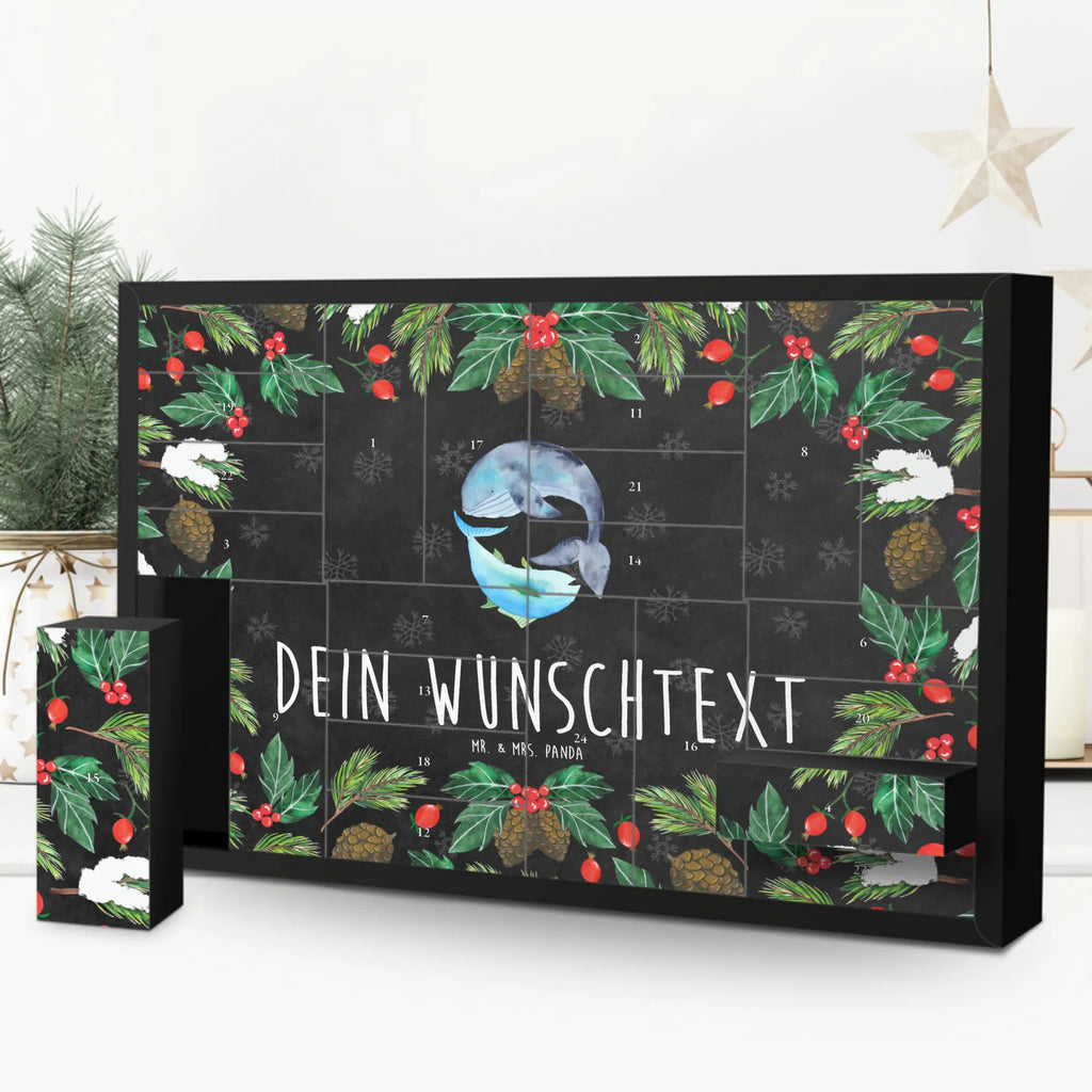 Personalisierter Befüllbarer Adventskalender Walfisch Thunfisch Befüllbarer Adventskalender, Adventskalender zum selbst befüllen, Tiermotive, Gute Laune, lustige Sprüche, Tiere, Wal, Wahl, Tunfisch, Wortwitz lustig, Spruch lustig, Flachwitz, Witz, Spruch des Tages, Flachwitz Geschenk