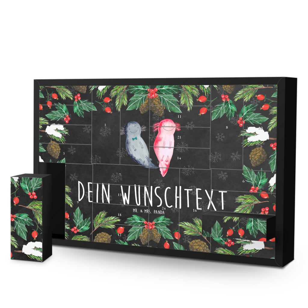 Personalisierter Befüllbarer Adventskalender Axolotl Freundin Befüllbarer Adventskalender, Adventskalender zum selbst befüllen, Axolotl, Molch, Axolot, Schwanzlurch, Lurch, Lurche, Liebe, große Liebe, Liebesbeweis, Freund, Verlobter, Ehemann, Jahrestag, Valentinstag