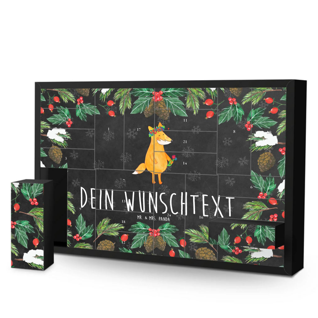 Personalisierter Befüllbarer Adventskalender Fuchs Blumen Befüllbarer Adventskalender, Adventskalender zum selbst befüllen, Fuchs, Füchse, Fox, Liebe, Freundin, Fuchsmädchen, Blumenmädchen, Freundinnen, Liebesbeweis, Blume, Blumen, Motivation, Freude, ich, mich, Selbstliebe