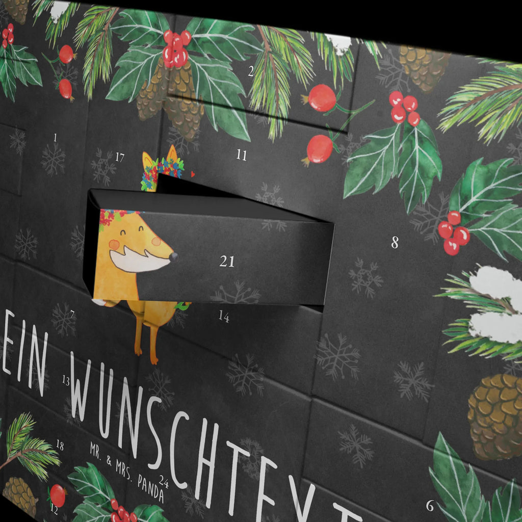 Personalisierter Befüllbarer Adventskalender Fuchs Blumen Befüllbarer Adventskalender, Adventskalender zum selbst befüllen, Fuchs, Füchse, Fox, Liebe, Freundin, Fuchsmädchen, Blumenmädchen, Freundinnen, Liebesbeweis, Blume, Blumen, Motivation, Freude, ich, mich, Selbstliebe