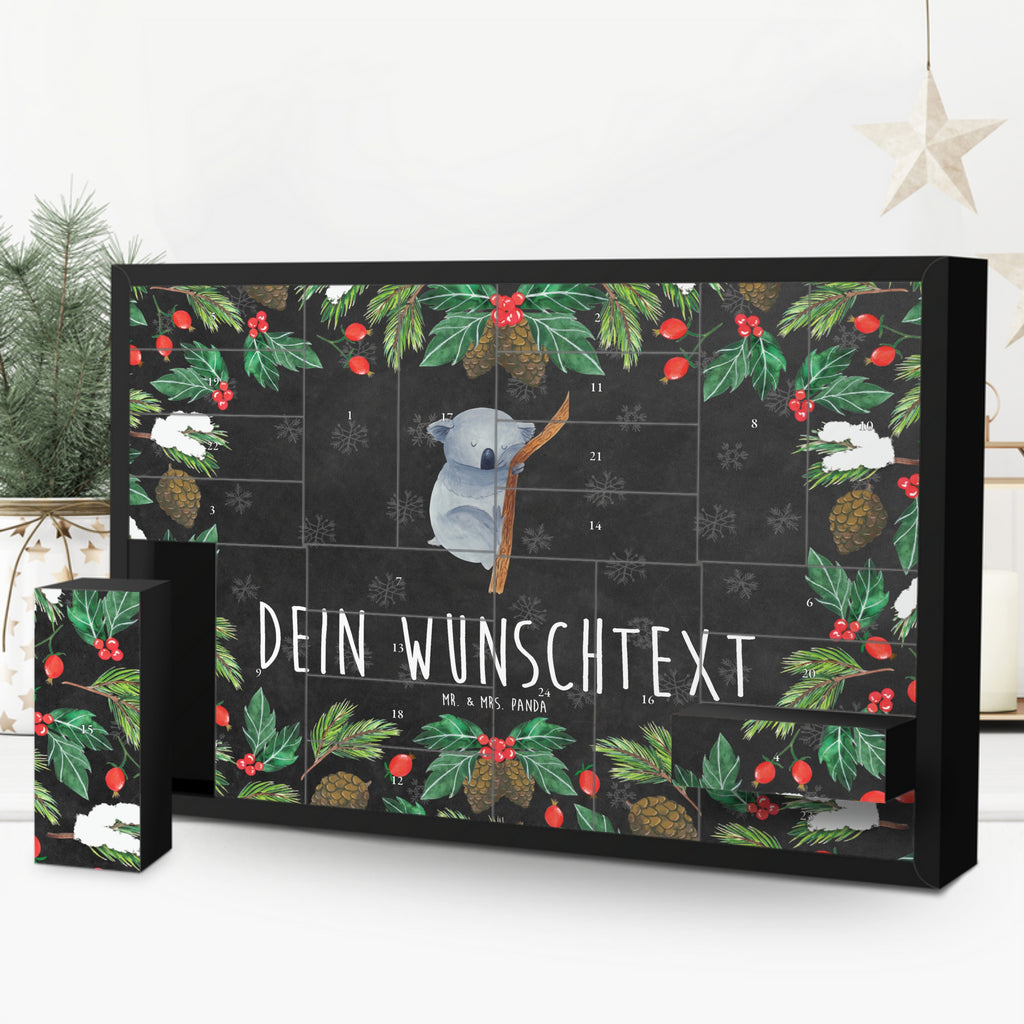 Personalisierter Befüllbarer Adventskalender Koalabär Befüllbarer Adventskalender, Adventskalender zum selbst befüllen, Tiermotive, Gute Laune, lustige Sprüche, Tiere, Koala, träumen, Traum, schlafen, Schlafzimmer, Traumland, Bär, Koalabär