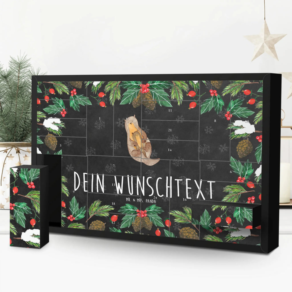 Personalisierter Befüllbarer Adventskalender Otter Kind Befüllbarer Adventskalender, Adventskalender zum selbst befüllen, Otter, Fischotter, Seeotter, Otter Seeotter See Otter