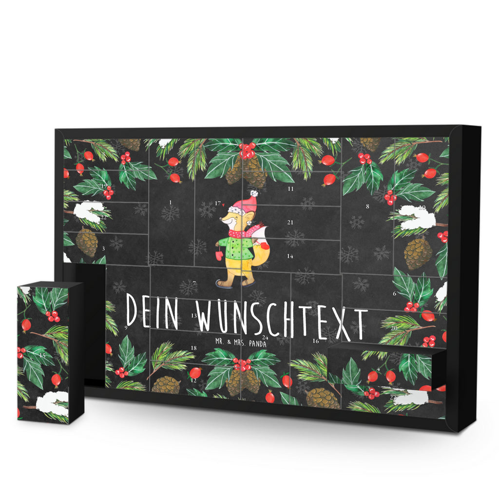 Personalisierter Befüllbarer Adventskalender Fuchs  Schlittschuhe Befüllbarer Adventskalender, Adventskalender zum selbst befüllen, Winter, Weihnachten, Weihnachtsdeko, Nikolaus, Advent, Heiligabend, Wintermotiv, Weihnachtsmann, Weihnachtstage, Weihnachtsbaum, Tannenbaum, Weihnachtszeit