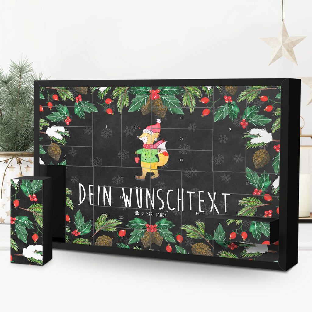 Personalisierter Befüllbarer Adventskalender Fuchs  Schlittschuhe Befüllbarer Adventskalender, Adventskalender zum selbst befüllen, Winter, Weihnachten, Weihnachtsdeko, Nikolaus, Advent, Heiligabend, Wintermotiv, Weihnachtsmann, Weihnachtstage, Weihnachtsbaum, Tannenbaum, Weihnachtszeit