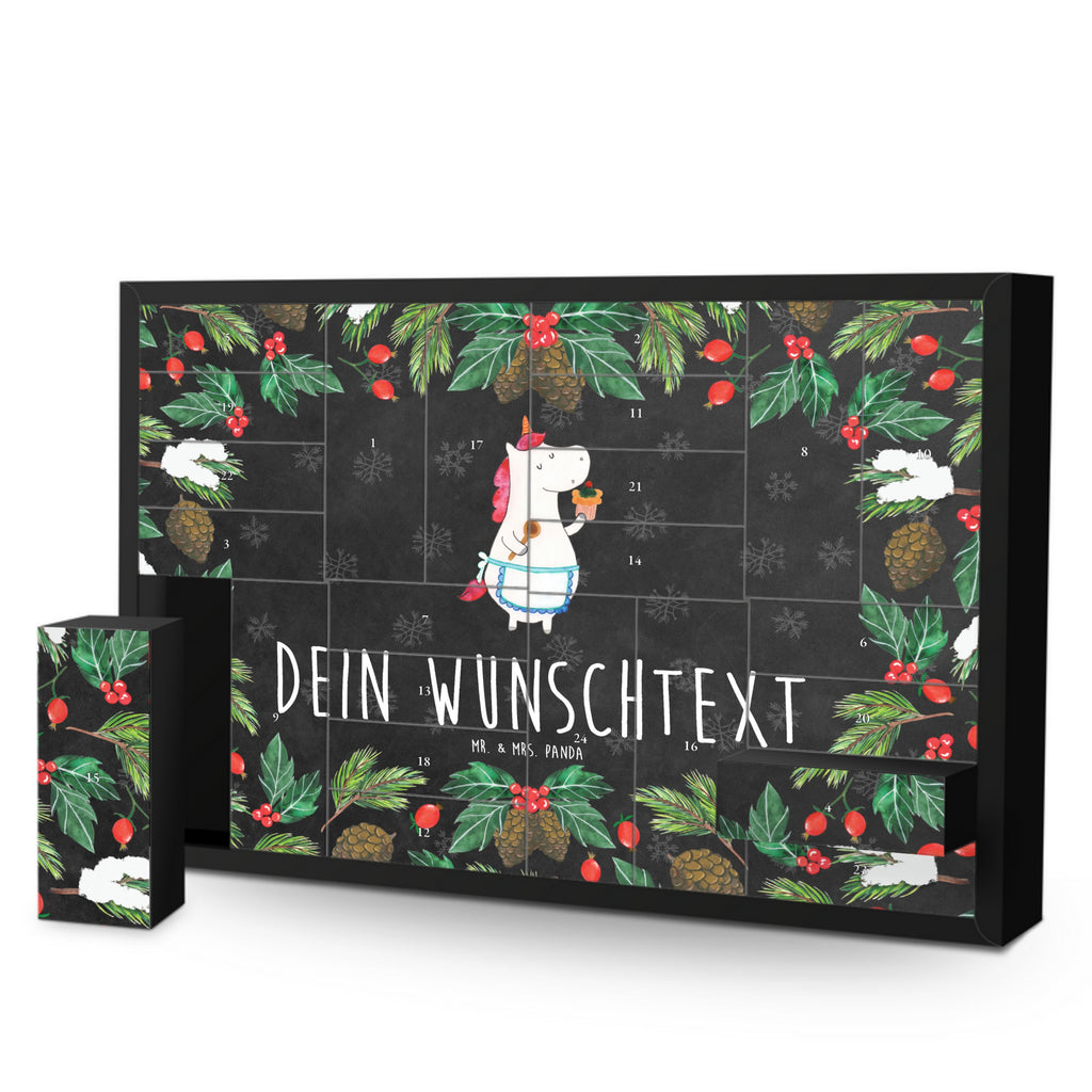 Personalisierter Befüllbarer Adventskalender Einhorn Küche Befüllbarer Adventskalender, Adventskalender zum selbst befüllen, Einhorn, Einhörner, Einhorn Deko, Pegasus, Unicorn, backen, Muffin, Motivation, Träumer, träumen, Bäckerin, Hobbykoch, Koch, Torte, Kuchen