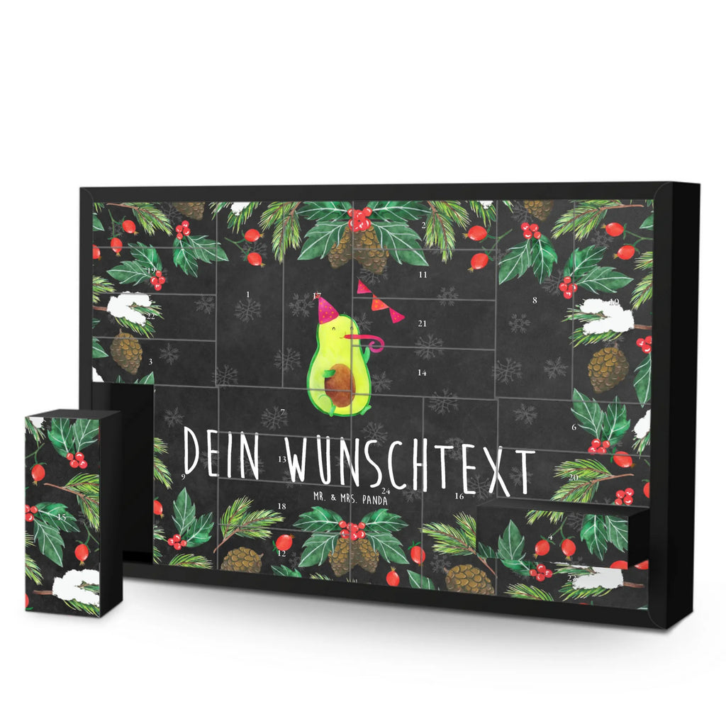 Personalisierter Befüllbarer Adventskalender Avocado Party Zeit Befüllbarer Adventskalender, Adventskalender zum selbst befüllen, Avocado, Veggie, Vegan, Gesund