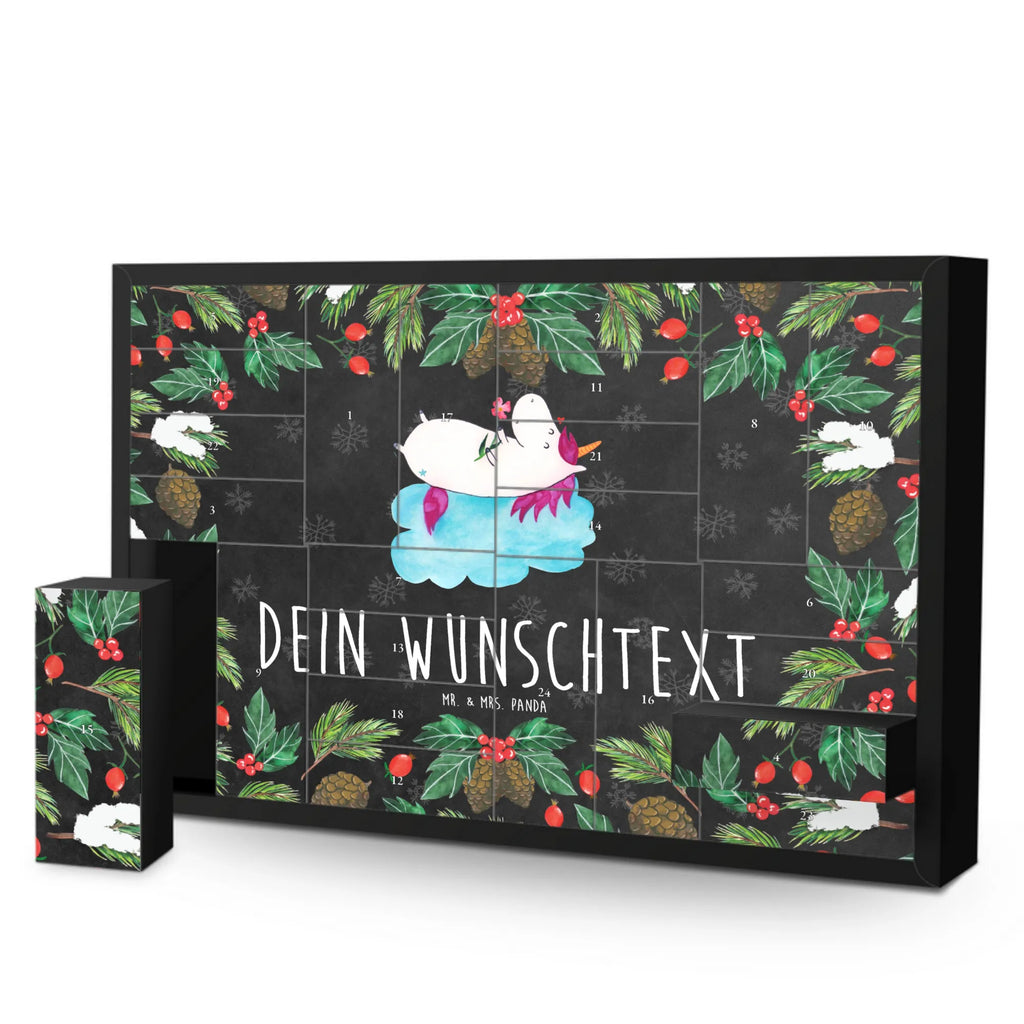 Personalisierter Befüllbarer Adventskalender Einhorn Verliebt Befüllbarer Adventskalender, Adventskalender zum selbst befüllen, Einhorn, Einhörner, Einhorn Deko, Pegasus, Unicorn, verliebt, Liebe, Liebesbeweis, Freundin, Wolke