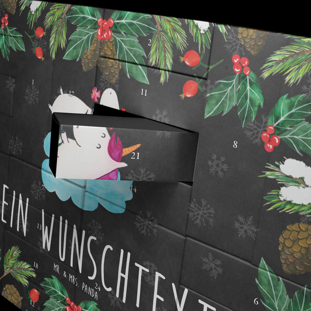 Personalisierter Befüllbarer Adventskalender Einhorn Verliebt Befüllbarer Adventskalender, Adventskalender zum selbst befüllen, Einhorn, Einhörner, Einhorn Deko, Pegasus, Unicorn, verliebt, Liebe, Liebesbeweis, Freundin, Wolke