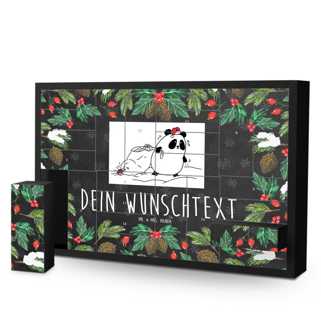 Personalisierter Befüllbarer Adventskalender Panda Weihnachten Befüllbarer Adventskalender, Adventskalender zum selbst befüllen