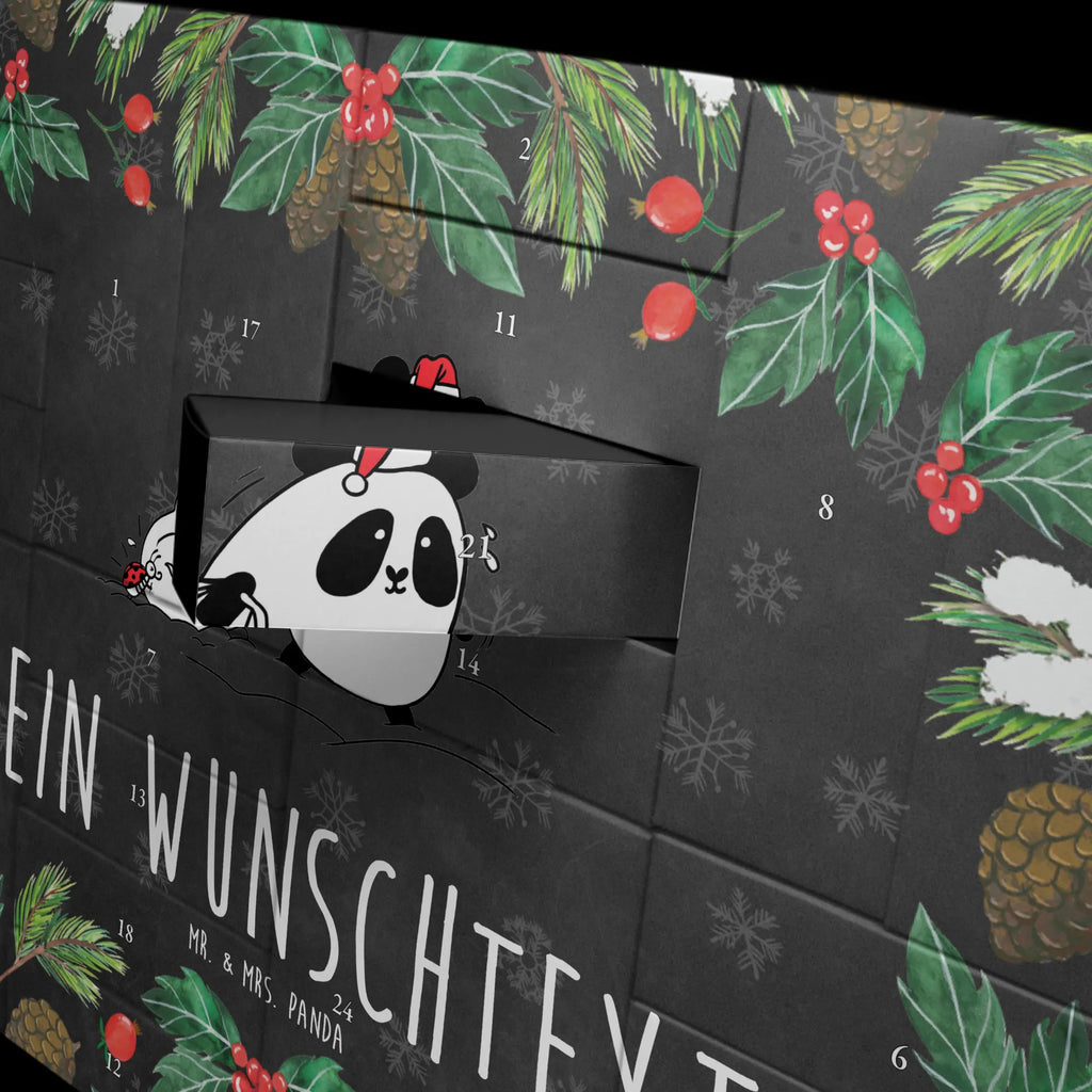 Personalisierter Befüllbarer Adventskalender Panda Weihnachten Befüllbarer Adventskalender, Adventskalender zum selbst befüllen