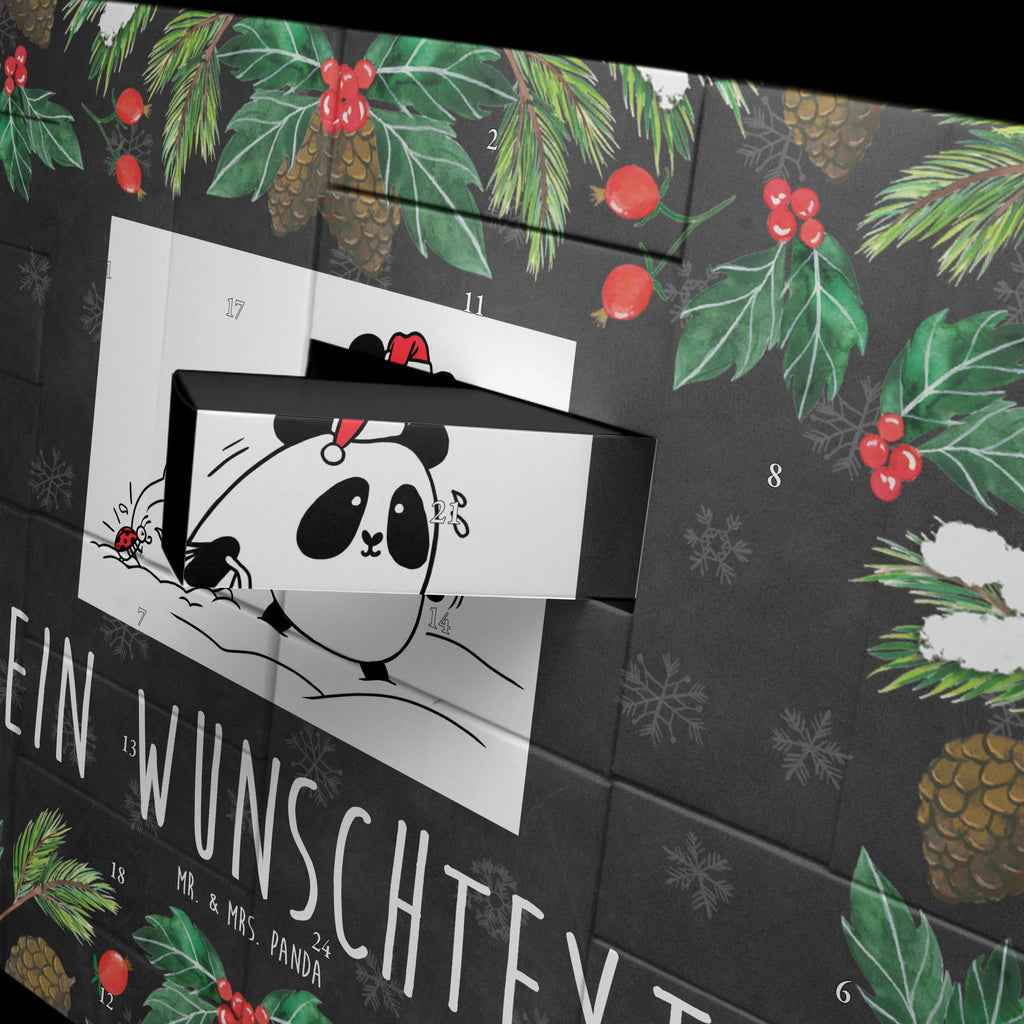 Personalisierter Befüllbarer Adventskalender Panda Weihnachten Befüllbarer Adventskalender, Adventskalender zum selbst befüllen