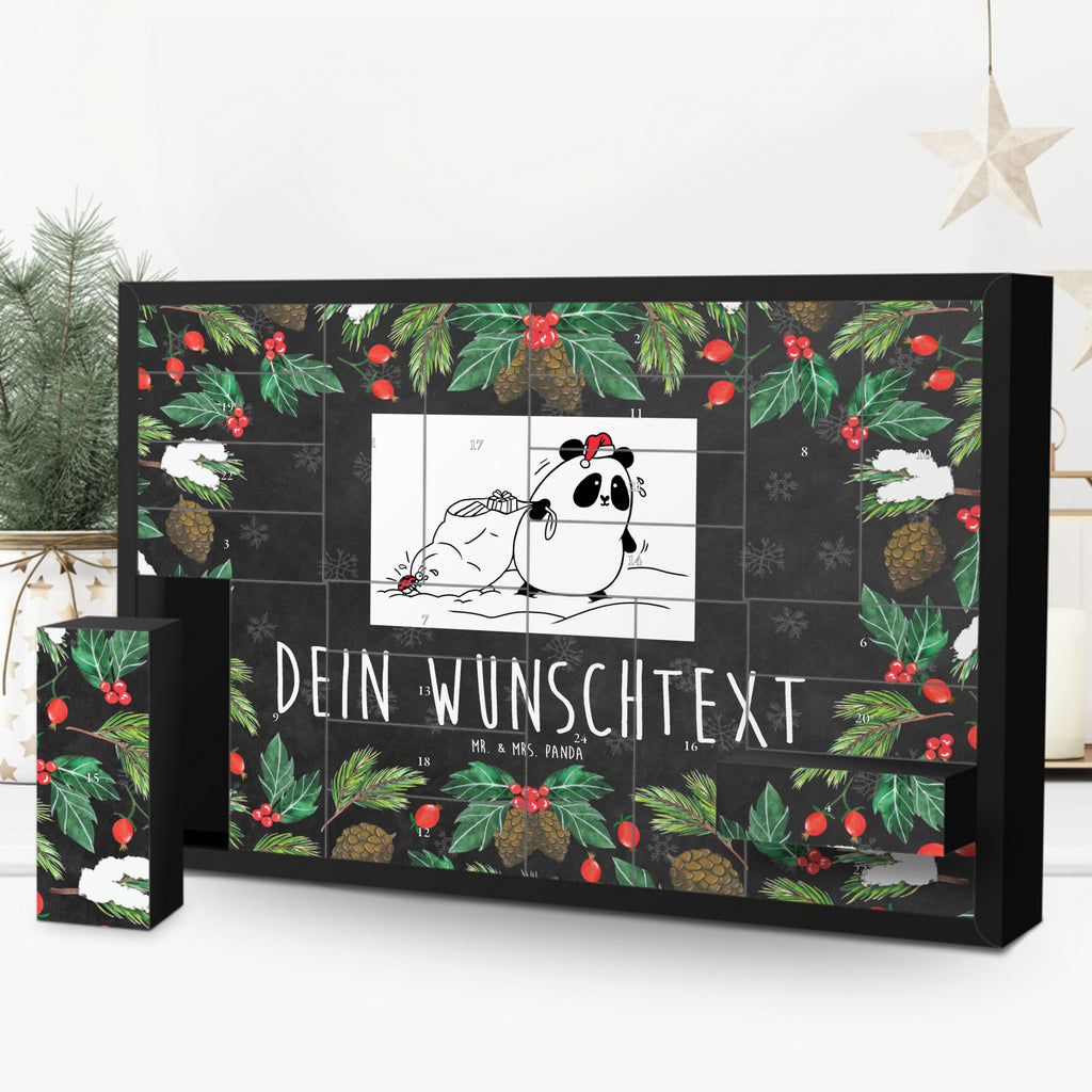 Personalisierter Befüllbarer Adventskalender Panda Weihnachten Befüllbarer Adventskalender, Adventskalender zum selbst befüllen