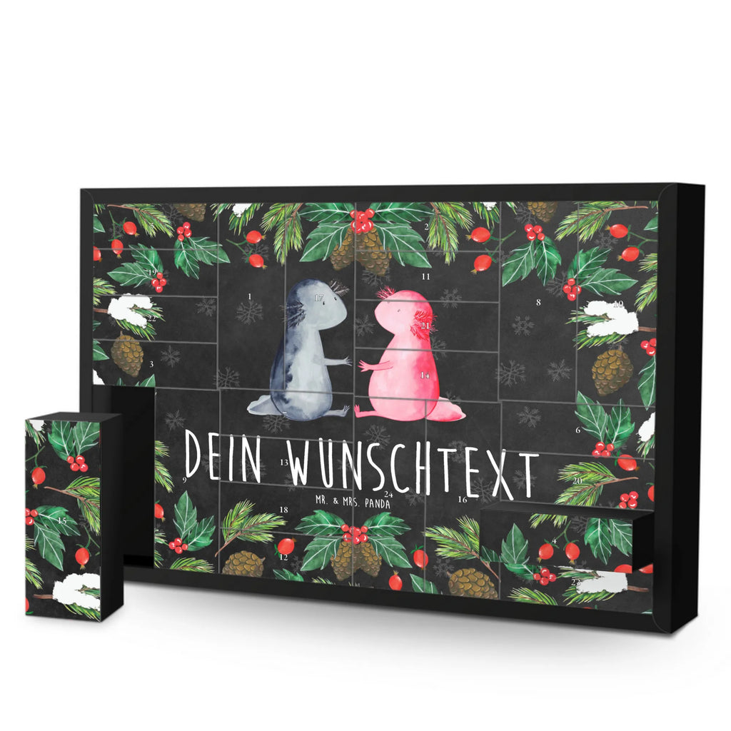 Personalisierter Befüllbarer Adventskalender Axolotl Liebe Befüllbarer Adventskalender, Adventskalender zum selbst befüllen, Axolotl, Molch, Axolot, Schwanzlurch, Lurch, Lurche, Liebe, große Liebe, Liebesbeweis, Freund, Verlobter, Ehemann, Jahrestag, Valentinstag