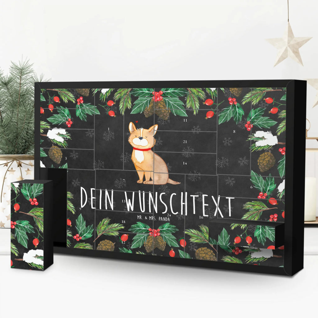 Personalisierter Befüllbarer Adventskalender Hund Glück Befüllbarer Adventskalender, Adventskalender zum selbst befüllen, Hund, Hundemotiv, Haustier, Hunderasse, Tierliebhaber, Hundebesitzer, Sprüche, Corgie, Hundeliebe, Spruch, Hundemama, Liebe