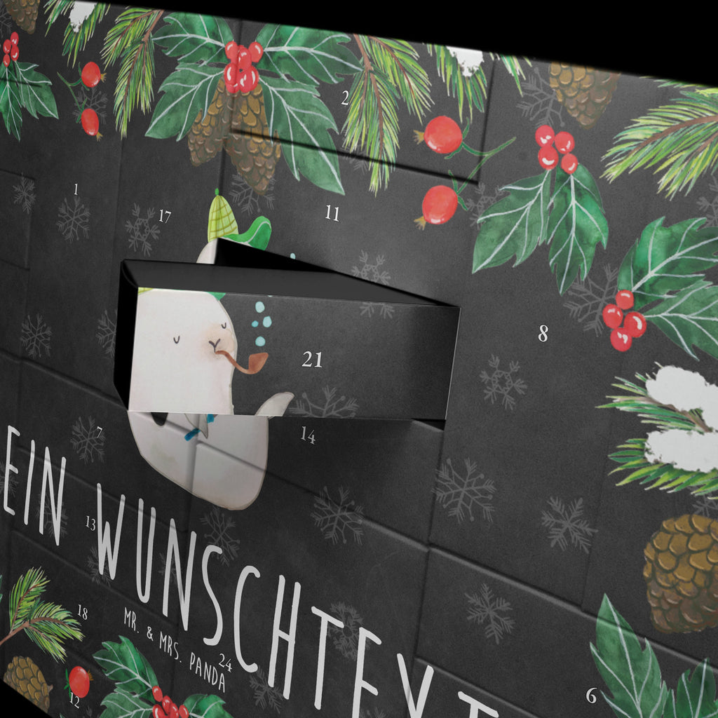 Personalisierter Befüllbarer Adventskalender Robbe Sherlock Befüllbarer Adventskalender, Adventskalender zum selbst befüllen, Tiermotive, Gute Laune, lustige Sprüche, Tiere