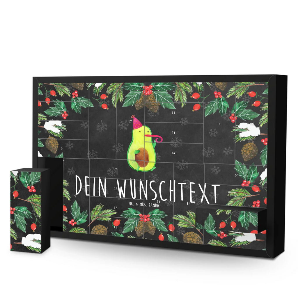 Personalisierter Befüllbarer Adventskalender Avocado Feier Befüllbarer Adventskalender, Adventskalender zum selbst befüllen, Avocado, Veggie, Vegan, Gesund, Party, Feierlichkeit, Feier, Fete, Geburtstag, Gute Laune, Tröte