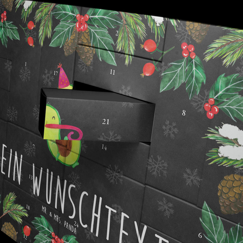 Personalisierter Befüllbarer Adventskalender Avocado Feier Befüllbarer Adventskalender, Adventskalender zum selbst befüllen, Avocado, Veggie, Vegan, Gesund, Party, Feierlichkeit, Feier, Fete, Geburtstag, Gute Laune, Tröte