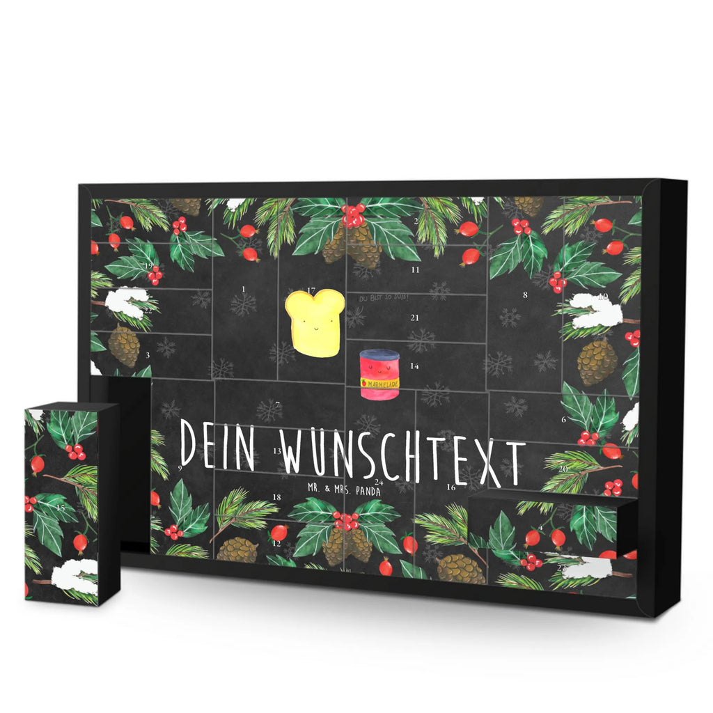 Personalisierter Befüllbarer Adventskalender Toast Marmelade Befüllbarer Adventskalender, Adventskalender zum selbst befüllen, Tiermotive, Gute Laune, lustige Sprüche, Tiere, Toast, Marmelade, Dreamteam, süße Postkarte, süß, Küche Deko, Küche Spruch, Frühstück Einladung, Brot, Toastbrot