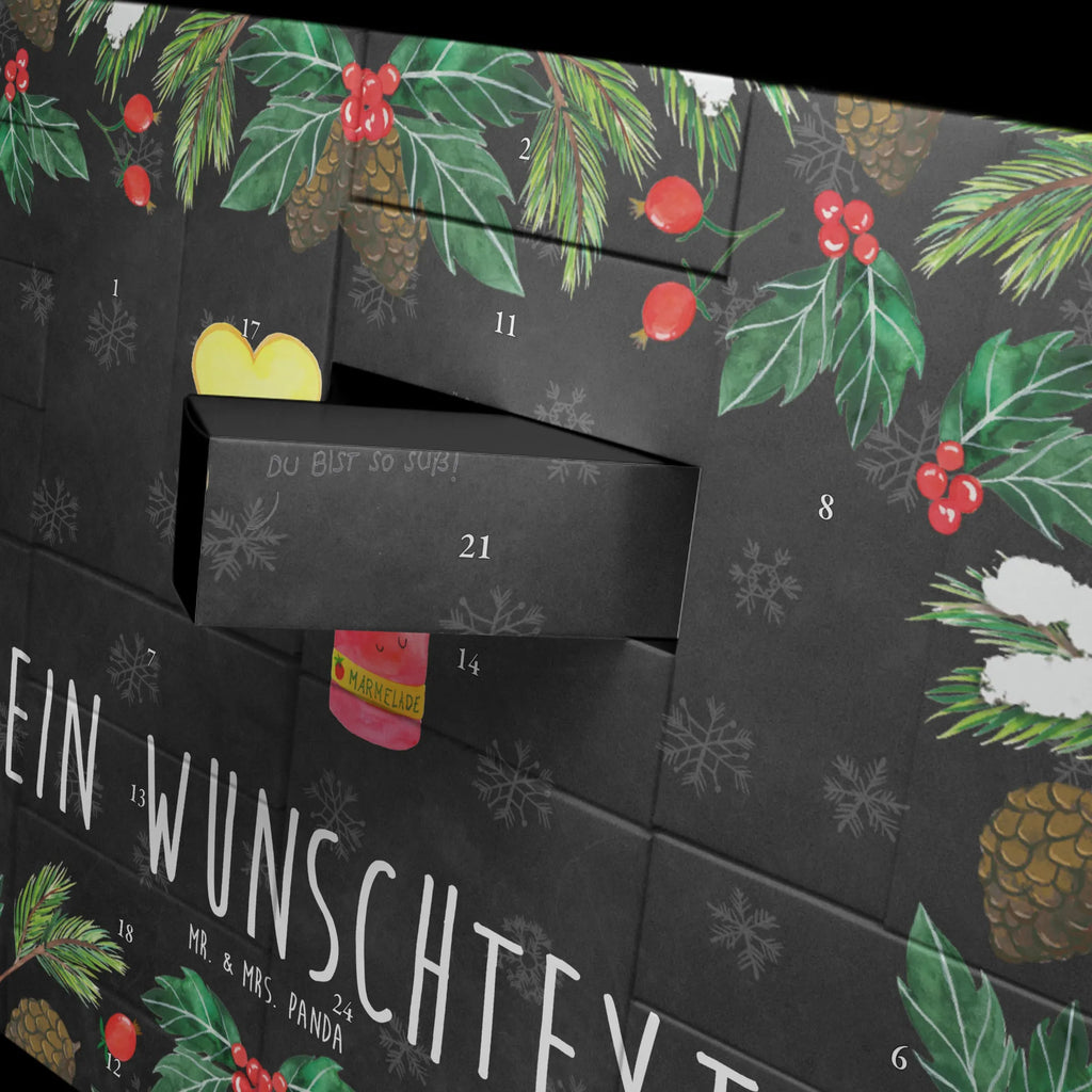 Personalisierter Befüllbarer Adventskalender Toast Marmelade Befüllbarer Adventskalender, Adventskalender zum selbst befüllen, Tiermotive, Gute Laune, lustige Sprüche, Tiere, Toast, Marmelade, Dreamteam, süße Postkarte, süß, Küche Deko, Küche Spruch, Frühstück Einladung, Brot, Toastbrot