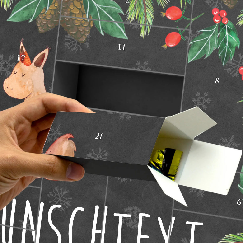 Personalisierter Befüllbarer Adventskalender Einhorn Glauben Befüllbarer Adventskalender, Adventskalender zum selbst befüllen, Einhorn, Einhörner, Einhorn Deko, Pegasus, Unicorn, Einhörnchen, Eichhörnchen, Eichhorn