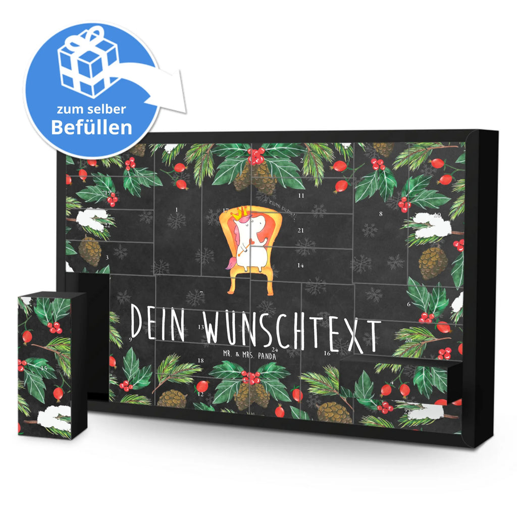 Personalisierter Befüllbarer Adventskalender Einhorn König Befüllbarer Adventskalender, Adventskalender zum selbst befüllen, Einhorn, Einhörner, Einhorn Deko, Pegasus, Unicorn, König, Präsident, Bundeskanzler, Herrscher, Kaiser, Prinzessin, Krone