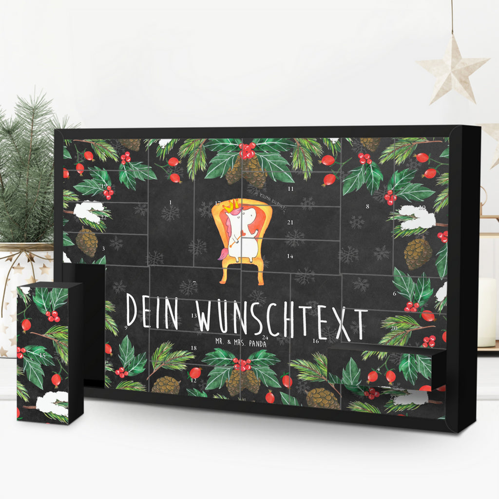 Personalisierter Befüllbarer Adventskalender Einhorn König Befüllbarer Adventskalender, Adventskalender zum selbst befüllen, Einhorn, Einhörner, Einhorn Deko, Pegasus, Unicorn, König, Präsident, Bundeskanzler, Herrscher, Kaiser, Prinzessin, Krone