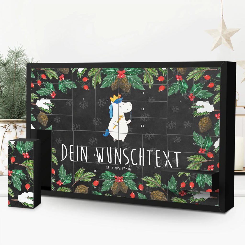 Personalisierter Befüllbarer Adventskalender Einhorn König mit Schwert Befüllbarer Adventskalender, Adventskalender zum selbst befüllen, Einhorn, Einhörner, Einhorn Deko, Pegasus, Unicorn, König, Ritter, Mittelalter