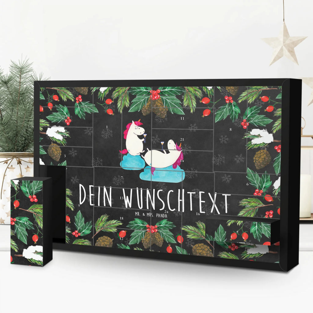 Personalisierter Befüllbarer Adventskalender Einhorn Sekt Befüllbarer Adventskalender, Adventskalender zum selbst befüllen, Einhorn, Einhörner, Einhorn Deko, Pegasus, Unicorn, Freundinnen, Freundin, BFF, Sekt, Mädelsabend, Spaß, Party, Korken, Anstoßen, Beste