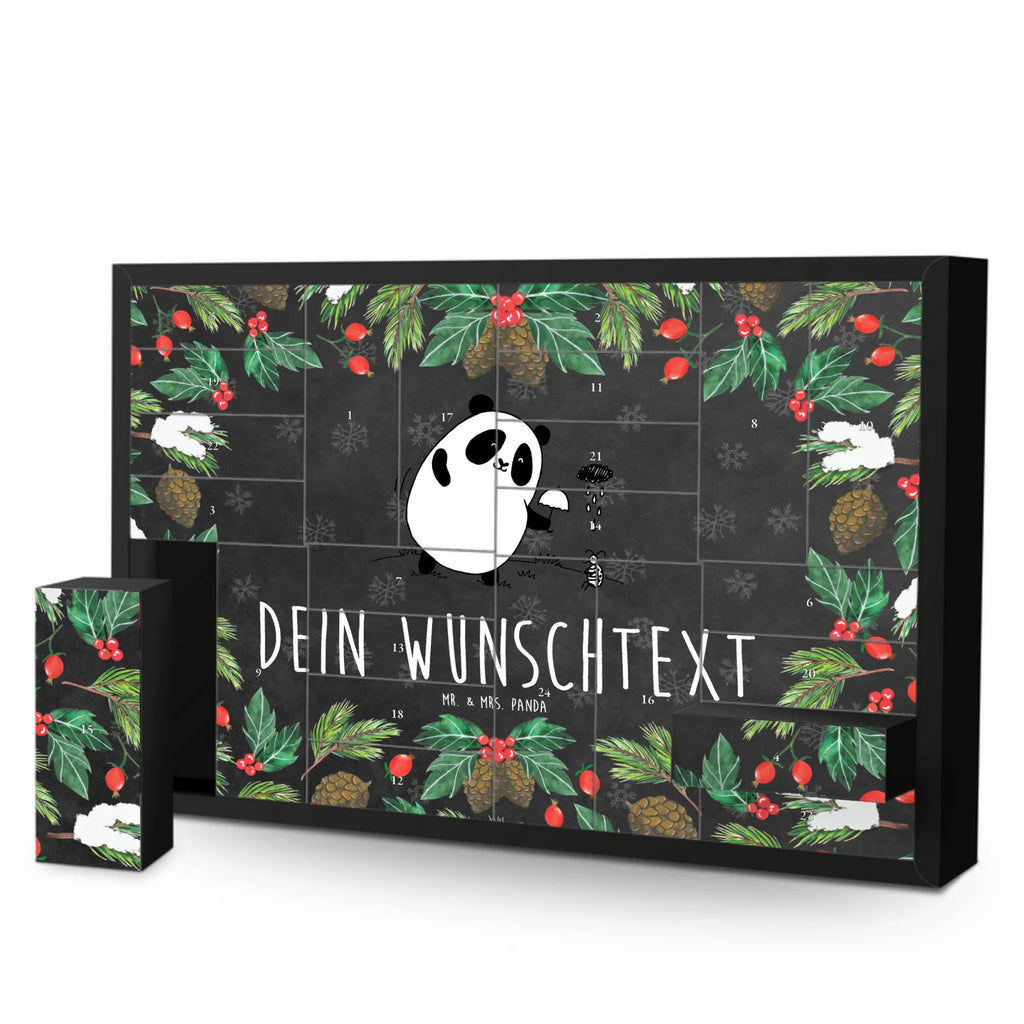 Personalisierter Befüllbarer Adventskalender Panda Zusammenhalt Befüllbarer Adventskalender, Adventskalender zum selbst befüllen