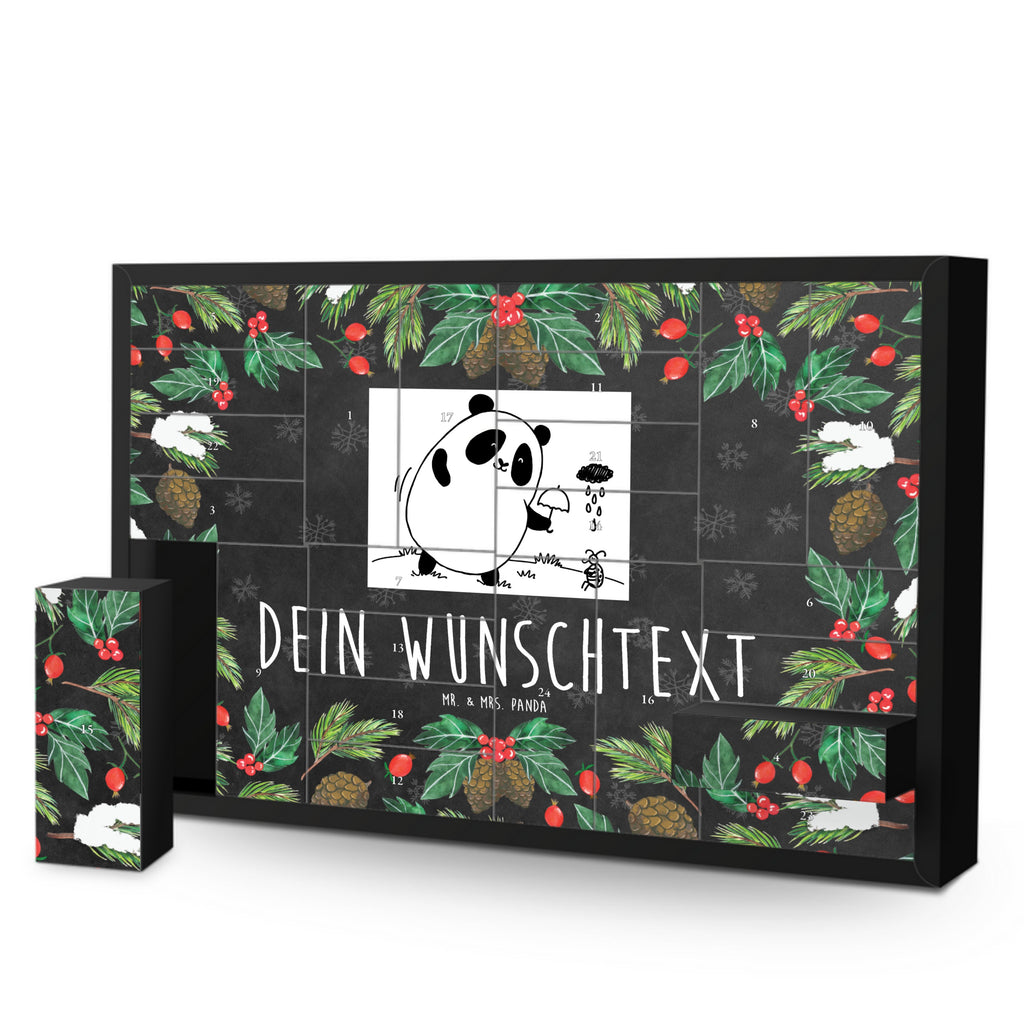 Personalisierter Befüllbarer Adventskalender Panda Zusammenhalt Befüllbarer Adventskalender, Adventskalender zum selbst befüllen