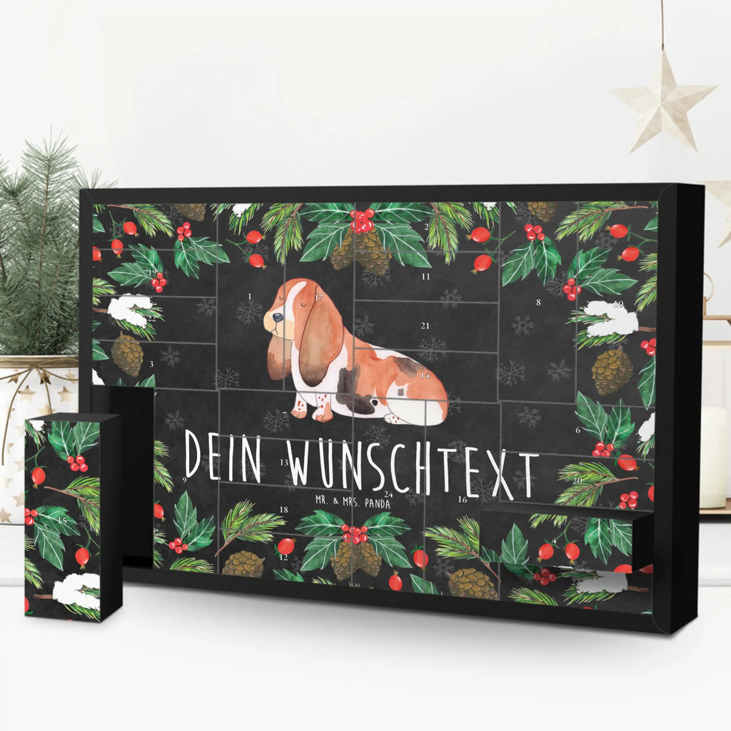 Personalisierter Befüllbarer Adventskalender Hund Basset Hound Befüllbarer Adventskalender, Adventskalender zum selbst befüllen, Hund, Hundemotiv, Haustier, Hunderasse, Tierliebhaber, Hundebesitzer, Sprüche, Basset Hound, Basset, Hundeliebe, kinderlos