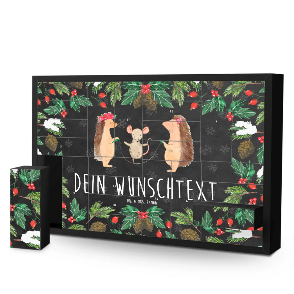 Personalisierter Befüllbarer Adventskalender Igel Seilhüpfen Befüllbarer Adventskalender, Adventskalender zum selbst befüllen, Tiermotive, Gute Laune, lustige Sprüche, Tiere, Igel, Maus, Seilspringen, Seilhüpfen, Kinder, Kindergarten