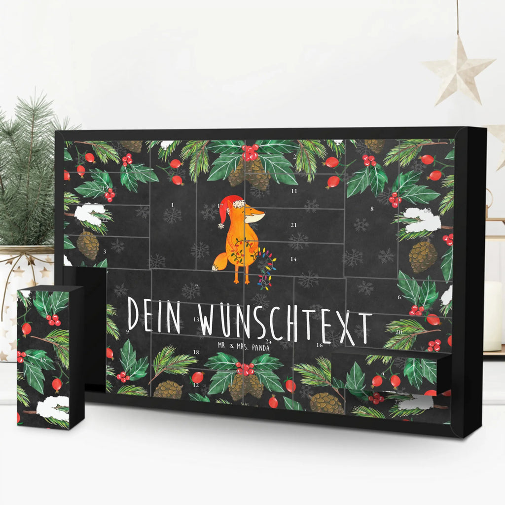 Personalisierter Befüllbarer Adventskalender Fuchs Weihnachten Befüllbarer Adventskalender, Adventskalender zum selbst befüllen, Winter, Weihnachten, Weihnachtsdeko, Nikolaus, Advent, Heiligabend, Wintermotiv, Fuchs, Füchse, Spruch schön, Geschenk Weihnachten, Weihnachtsmann, Weihnachtszeit