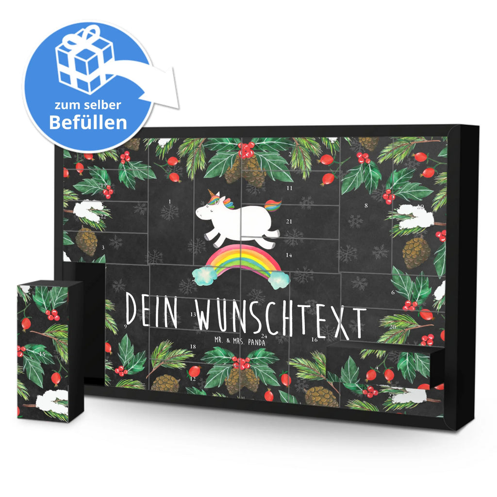 Personalisierter Befüllbarer Adventskalender Einhorn Regenbogen Befüllbarer Adventskalender, Adventskalender zum selbst befüllen, Einhorn, Einhörner, Einhorn Deko, Pegasus, Unicorn, Regenbogen, Glitzer, Einhornpower, Erwachsenwerden, Einhornautobahn